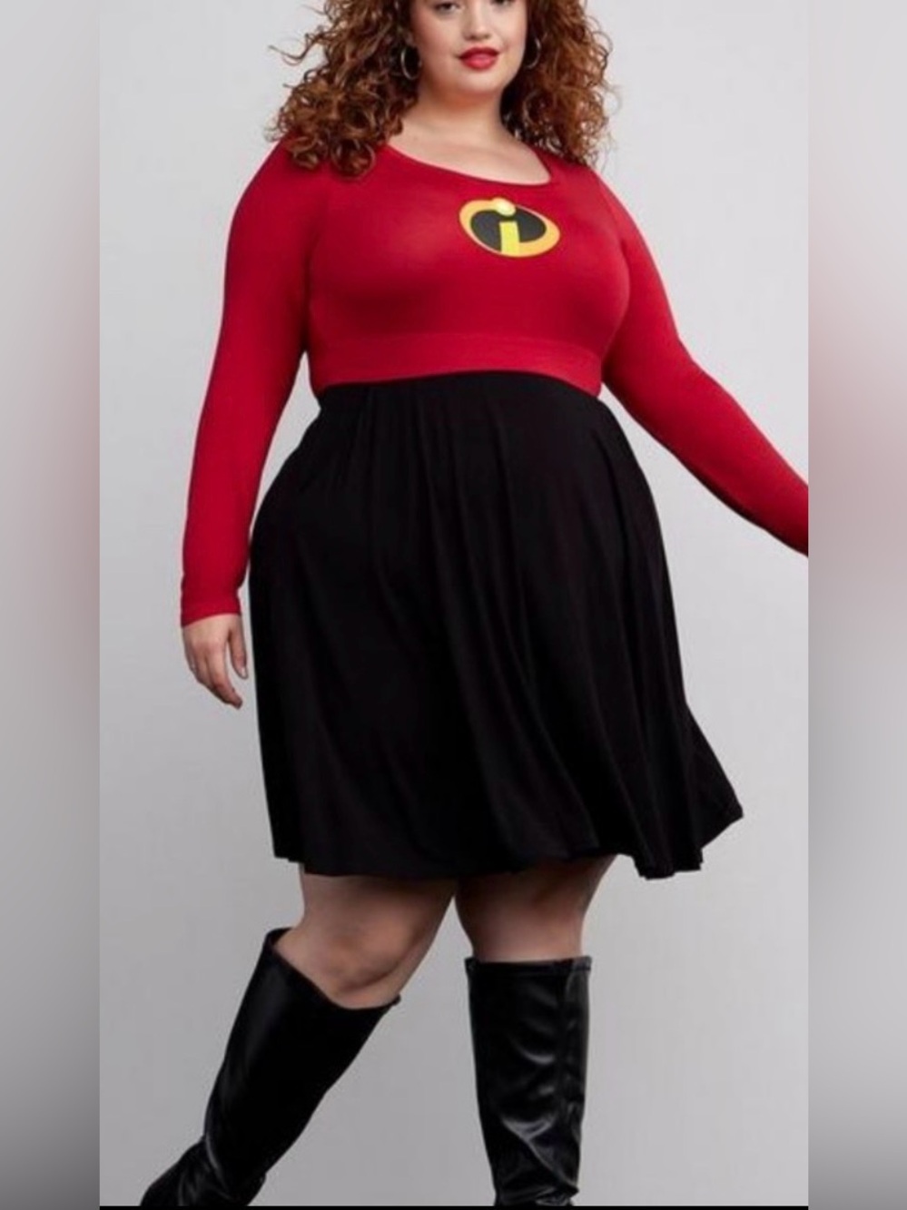 Torrid Disney/Pixar The Incredibles long sleeve Halloween cosplay dress 2X
